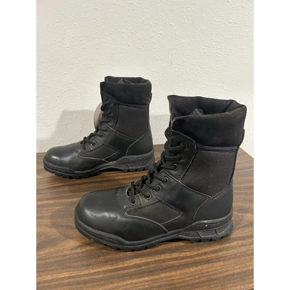 NEW Vintage Thorogood Command 6000 Tactical Boots Lace Up 534-6087 Size 7W Black